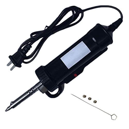 30W 120V Electric Vacuum Solder Sucker Portable Repairing Iron Tool, Desoldering Pump Iron Soldering Tools,Automatic Suction tin Tools (Size:US Plug)