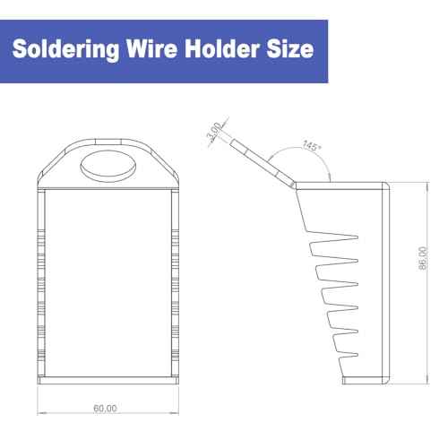 Soldering Wire Holder, Stand Alternative to Solder Clamp and Third Hand, Station and Stand Accessories