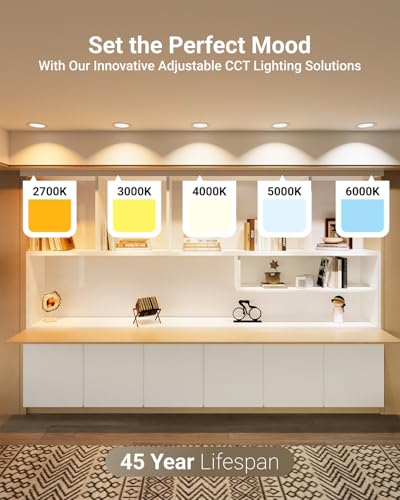 Sunco 6 Inch Canless LED Recessed Lights 24 Pack Dimmable 5CCT, 14W, Slim Downlight