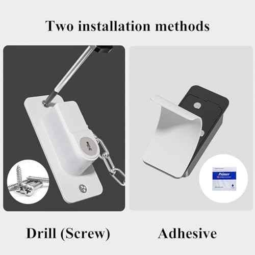 Child Proof Door Lock (2 Pack), Door Locks for Kids safety & Cat Door Latch, for Fridge Lock, Cabinet Locks, Window Locks and Baby Proofing, Strong non-marking Adhesive No Drilling (Black)