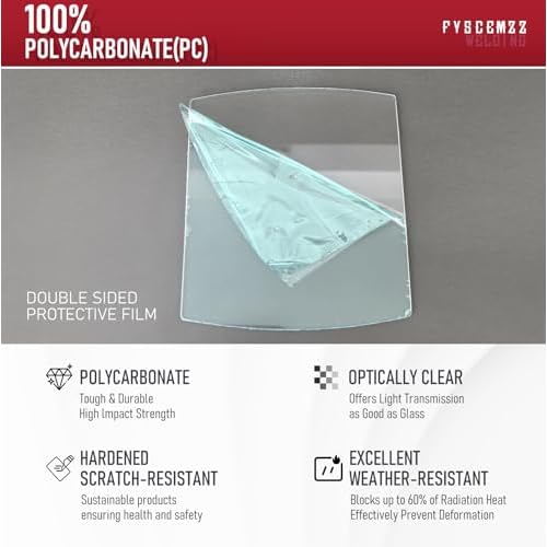 20PCS - 216326 MP-10 Elita Titenlum Front Outside Replacement Welding Helmet Clear Lens Cover