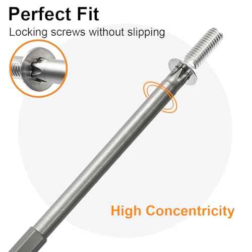 PTSLKHN 10PCS T25 Torx Screwdriver Bit Sets, 4¡®¡¯Length Magnetic Security Torx Bits Set (10, T25-4inL)