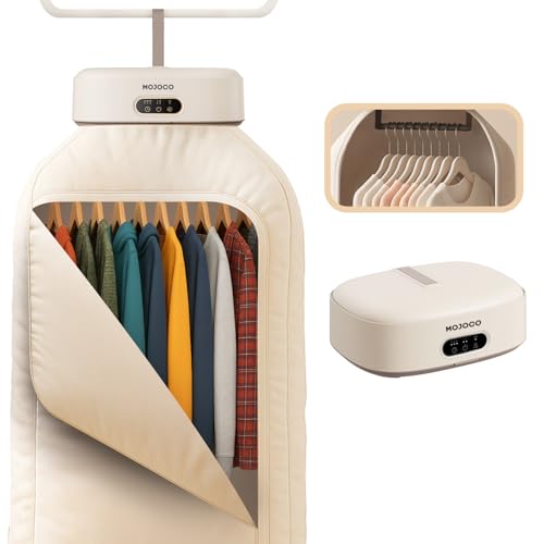MOJOCO Portable Clothes Dryer - 600W Compact Travel & Apartment Dryer - Warm White