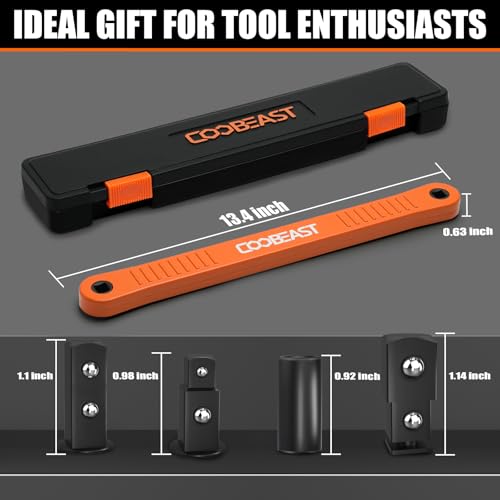 Orange 13.4 Inch Offset Impact Wrench Extension Socket Wrench Tool