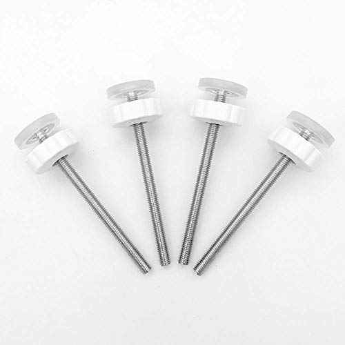 Vmaisi 8MM Pressure Gates Threaded Spindle Rods, Baby Gates Accessory Screw Bolts Kit Fit for All Pressure Mounted Walk Thru Gates 4 Pack