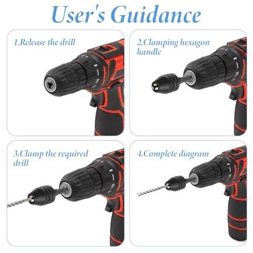 2 Pcs Keyless Drill Chuck Adapter, 1/4 Inch Hex Shank Keyless Drill Chuck for Impact Driver Fast Change Converter Extension for Tool Attachment(0.3-6.5mm,0.3-3.6mm)