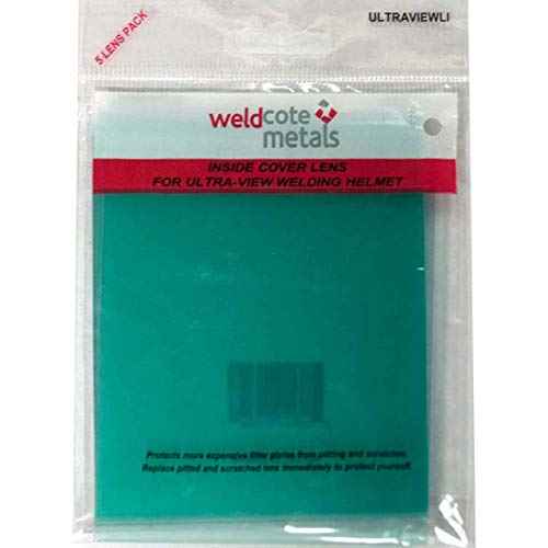 Weldcote Metals ULTRAVIEWLI Inside Cover Lens For Ultra-View Helmet Pkg=5