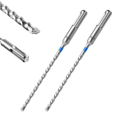 toolant Masonry Drill Bit,SDS Plus Rotary Hammer Drill Bits Set for 3/16" x6inch 2pcs,Carbide Tipped 2-Cutter for Concrete,Masonry and Brick