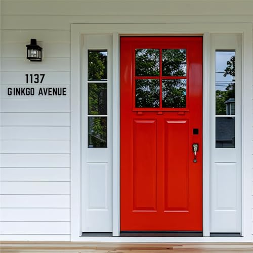 Black 3-Inch Self-Adhesive Acrylic House Letter - SpNo1-MS