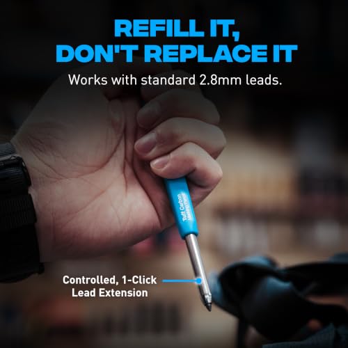 OX 2.8mm Mechanical Carpenter Pencil Value Pack with 4 Leads & Sharpener