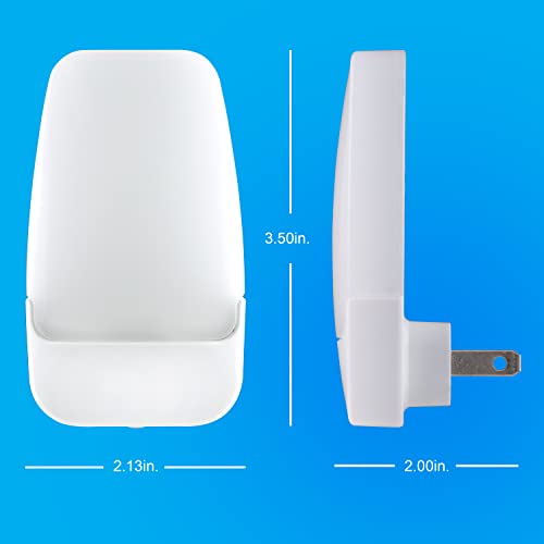 GE Plug-In Night Light 2 Pack Dusk to Dawn Sensor Warm White 3000K