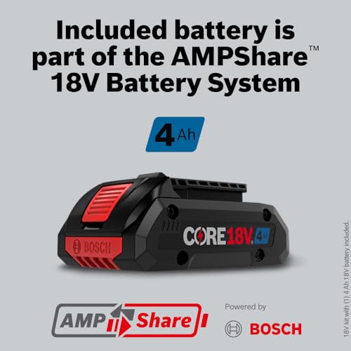 BOSCH GLL330-80CGL 18V 360º Connected Green-Beam Three-Plane Leveling and Alignment Laser with 4 Ah Battery - Versatile, High-Visibility Laser with Bluetooth Connectivity and Smart Pendulum System