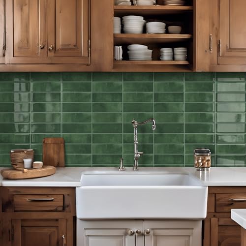 DEWOO Peel and Stick Backsplash Tiles for Kitchen Wall 10 Sheets Waterproof Easy Install