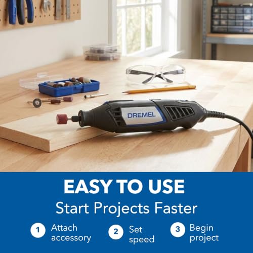 Dremel 4000-2/32 Rotary Tool Kit 34-Piece Industrial Multi-Use Engraver Sander Polisher