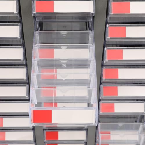 SAHUANIYE 75-Drawer Parts Cabinet, Bolt & Nut Tool Storage Organizer, Cold-Rolled Steel Grey