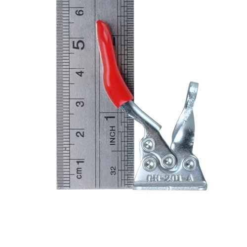 E-TING New 4PCS Hand Tool Toggle Clamp 201A Antislip Red Horizontal Clamp 201-A