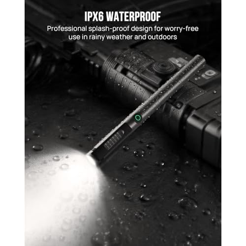 SCOUTLITE Levite EDC Work Pen Light with Electronic Level, Dual-Beam LED Flashlight 200 Lumens, Rechargeable, IPX6 Waterproof, Aluminum Measurement Tool