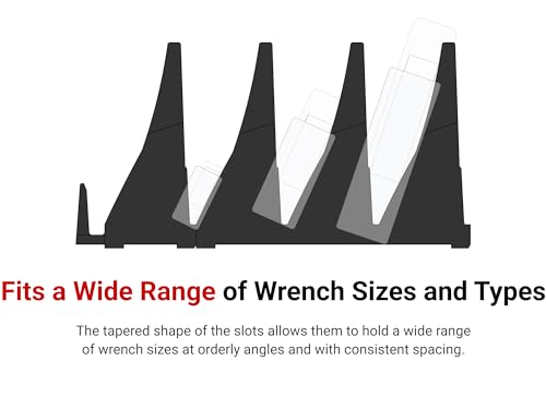 TEKTON 40-Tool Modular Wrench Organizer Set – Black / OTM92140