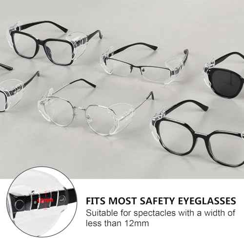 YunTuo 2/4/6/10 Pairs Glasses Side Shields For Eyeglasses,Side Shields For Prescription Glasses