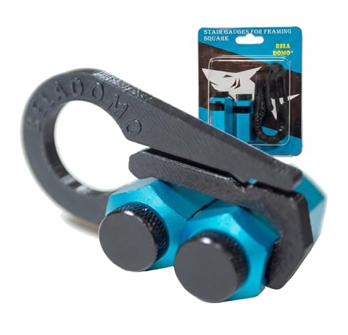 BELA DOMO Stair Gauges for Framing Square & Rafter (Blue, Pair) – Lengthened Anti-Lost
