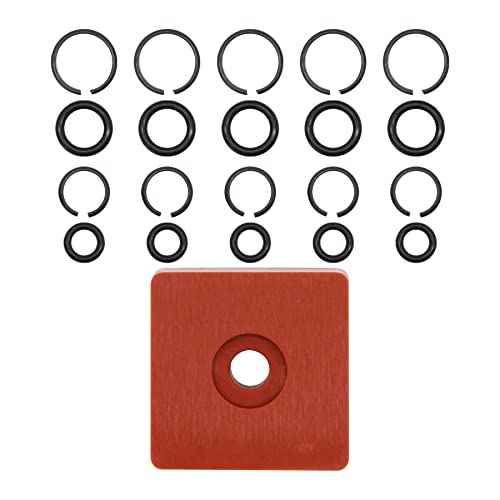 (5+5 Sets) 3/8" & 1/2" Impact Wrench Retainer Rings with O-ring, Fit For Electric/Pneumatic Wrench, Including Anvil Retaining Ring Install Tool