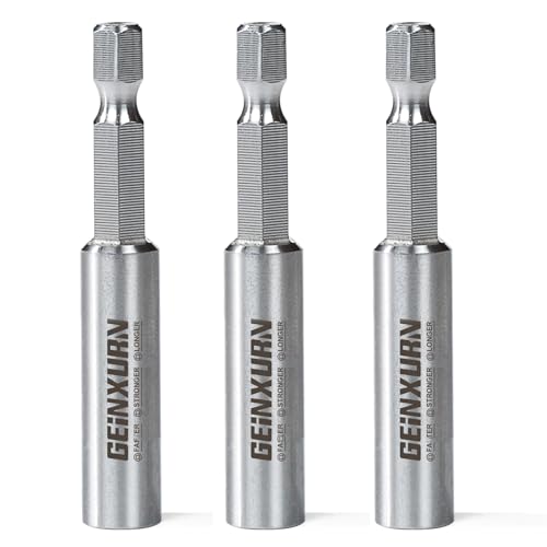 2.5Inches Stainless Screwdriver Bit Holders, 3PACK Extension Socket Drill Bit Magnetic Holder Hex Shank Quick-Change Drill Bit Guide