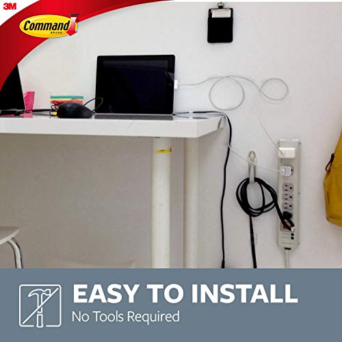 Command Cord Bundlers - Damage-Free Cable Organizer, 6 Gray Bundlers with Strips