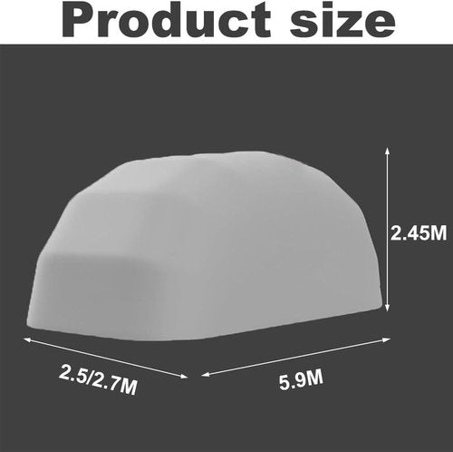 Stainless Steel Grey Carport, Foldable Retractable Car Awning,Semi-Automatic Durable Shelter, Mobile Folding Garage,All Weather Proof Carport - Lockable,Durable Shelter