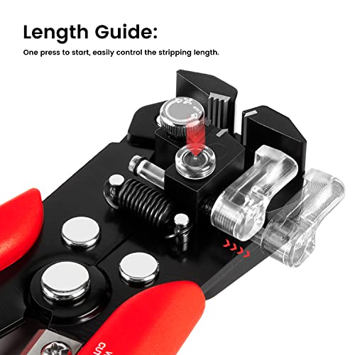 KAIWEETS KWS-103 Self Adjusting Wire Stripper 3-in-1 Heavy Duty Electrical Tool 10-24 AWG