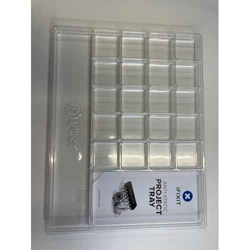 iFixit Anti-Static Project Tray - Small Parts and Screws Holder for Organization