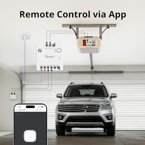 SONOFF Zigbee Mini-ZBD Dry Contact Relay for Smart Garage & Home Automation