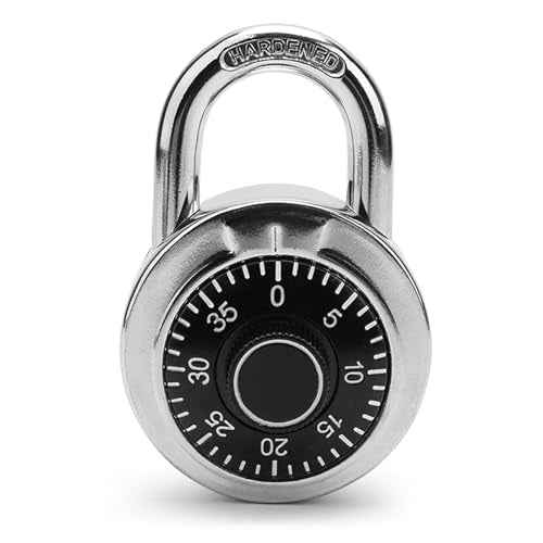 Combination Padlock,Lock for Gym and School Lockers Safe,Black Turntable,Mini Combination Lock(Pack of 1)