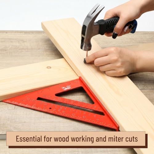Mr. Pen Carpenter Square Set — 7in Rafter Square + 12in Framing Square