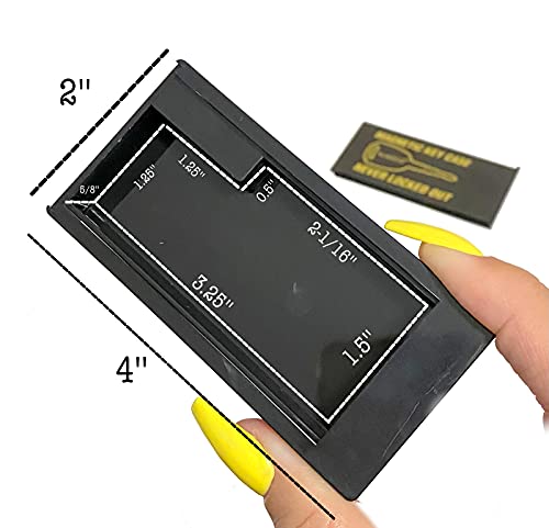 ALAZCO Magnetic Under Car Key Holder - Hidden Spare Key Case, Weatherproof ABS, Large Size for Valuables and Keys