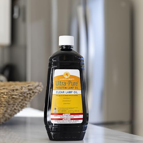 Lamplight Ultra-Pure Clear Lamp Oil 32 Fl Oz - Sootless & Odorless