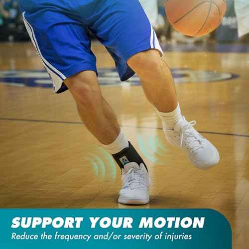 Med Spec ASO Ankle Stabilizer (Medium, Black) ? Ankle Brace for Sprained Ankle and Peroneal Tendonitis, Orthopedic Ankle Support for Men, Women, Adults, Teens and Kids, Sports Injury Recovery, 264014