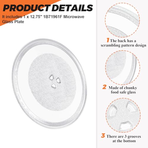 12.75" Microwave Plate For GE,Kenmore,Whirlpool Microwave Glass Turntable