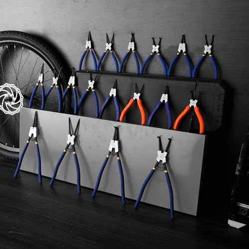 Circlip Pliers Internal/External Heavy Duty Snap Ring Pliers with Straight/Bent Jaw for Ring Remove Retaining Pliers with 7 Inch and 9 Inch