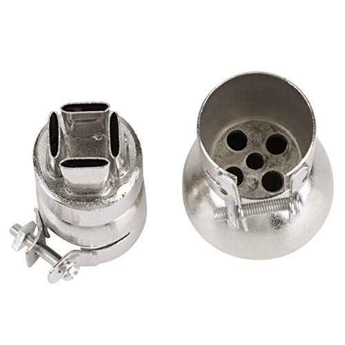 Heat Attachments, 12PCS Universal Heat Nozzle Kit Hot Air Tips Heat Resisting Nozzles Tool Heat Nozzle Attachments for 850 Series Hot Air Soldering Station