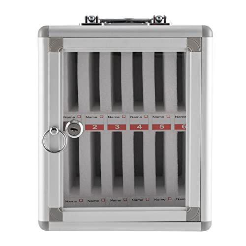 Upyouths Cell Phone Storage Cabinet 12 Slots Lockable Mobile Phone Organizer
