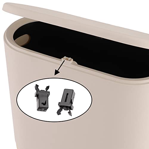 Sooyee 5-Pack Trash Can Lock Clips – Black Touch Lid Replacement Catches