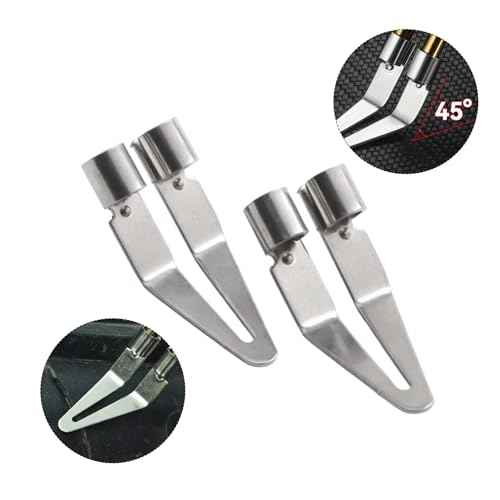 6 Pack Plastic Welder Smoothing Tip Head Plastic Welding Tips Scrapper for Plastic Welding Kit Car Bumper Repair Kit 2 in 1 Plastic Welder Soldering Gun with Dual Copper Tubes Hot Stapler