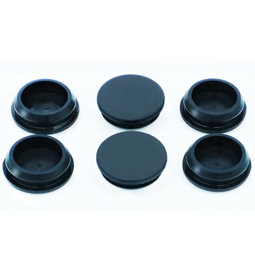 6PCS 1-1/4 Inch (32mm) Silicone Rubber Hole Plugs Waterproof Sealing Caps