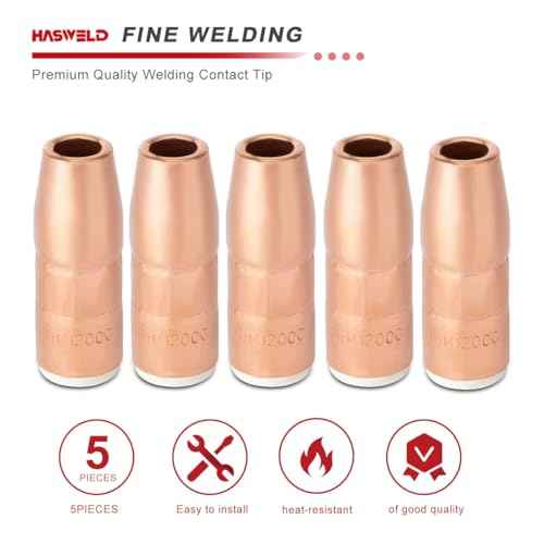 Nozzle For N-M1200C 1/2" Flush AccuLock MDX Fits Miller MDX-250 MDX250 EZ-Select MIG Welding Guns Part 5-PK