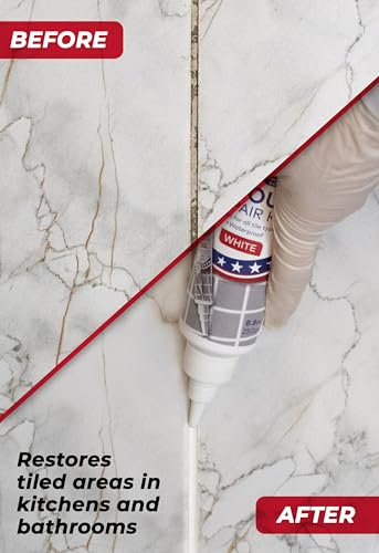 Magic Chems White Grout Repair Kit 8.8 oz Fast Dry Sealer & Filler - 1 Pack