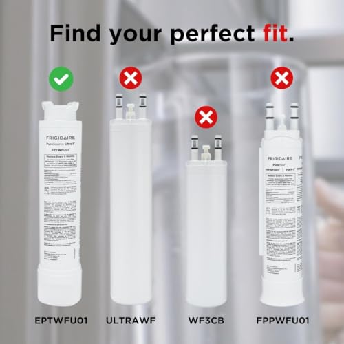 Frigidaire EPTWFU01 Refrigerator Water Filter Replacement - 1 Pack, White