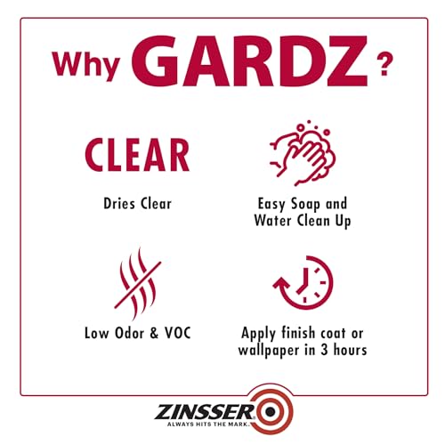 Zinsser Gardz Water-Based Problem Surface Sealer Quart Clear