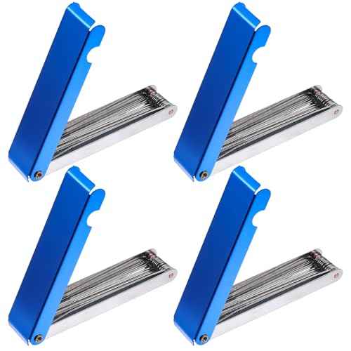 Cutting Torch Tip Cleaner Welding Tools Set, 4 PCS Welding Tip Cleaner Tool Kit Cutting Torch Cleaning Tips Cleaners Set Stainless Steel Carburetor Jet Cleaners for Engine Sprinklers Shower Heads