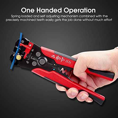 3 in 1 Self-Adjusting Wire Stripper Cutter, Wire Crimping Tool Wire Pliers for Wire Stripping, Cutting, Crimping 10-24 AWG (0.2-6.0mm©÷)