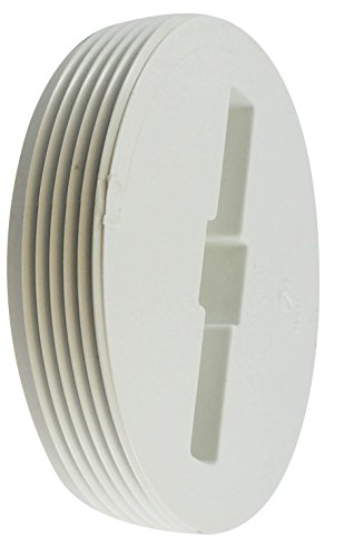 Canplas 193064 4-Inch Flush Cleanout Plug — Watertight Drain Access Fitting